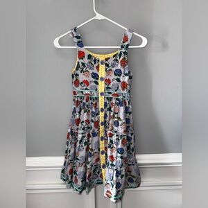 Matilda Jane Floral Dress with Yellow Trim